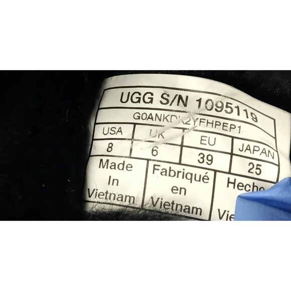 UGG Fluff Yeah Slide Black Sandals Women's Size 8 Shoes Black - Picture 6 of 11